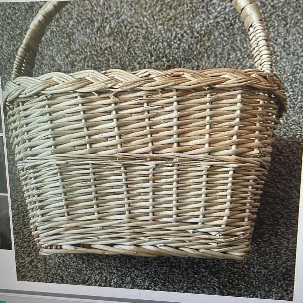 Rectangle Wicker Basket with handle